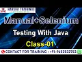 Manual Selenium Testing with Java Class 01 Software and Software Types Project Vs Product