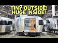 TINY outside HUGE inside Airstream Bambi Travel Trailer RV