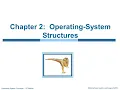Operating System Structures Chapter 2 Operating System Concepts Silberchatz Galvin Gagne