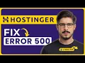 How To Fix HTTP Error 500 In Hostinger 2026 HTTP Error 500 Wordpress Hostinger HTTP Error 500