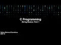 String Basics - Part 1 CSE 110