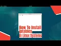 How To Install iptables in Linux Systems