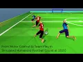 Simulated football in MuJoCo