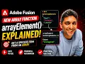 New Adobe Fusion Array Function Explained How to Use arrayElement in Adobe Fusion