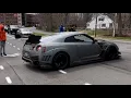 GTR CRASHES LEAVING CCSU CAR SHOW 2022 crashed into trees and fence