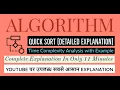 16 Quick Sort In 11 Minutes Simple Explanation Divide Conquer Sorting Algorithm Gate CS
