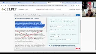 CELPIP Reading Task 4 Viewpoint Session-1 Online Class Recording