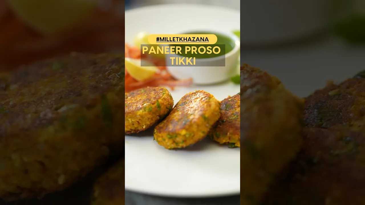 Paneer Proso Tikki: Elevate Your Taste Buds with This Twist #shorts #milletkhazana #youtubeshorts