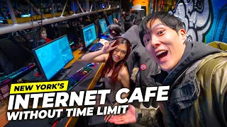 internet cafe that lets you stay forever in new york