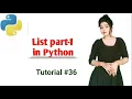 List Part-1 in Python Python in Hindi tutorial