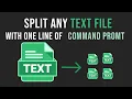 How to split any large text file to small mutiple file