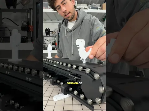 Smooth Conveyor Belt Build - Chrome Dino Game IRL
