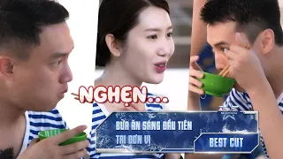 BỮA ĂN SÁNG ĐẦU TIÊN ở đơn vị: Thúy Ngân BỊ NGHẸN, Tuấn Dương ĂN BẰNG CẢ TÍNH MẠNG | SAO NHẬP NGŨ