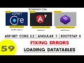 Angular 7 Fixing Errors and Loading DataTables