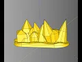Make Randomized Crystal Terrain using python and cadquery - Session 3