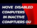 Move Disabled computers in OU with powershell Move all disabled computers in disabled computers OU