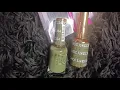 DND DC Gel Polish Set 1 each of Green Gel Polish and Green Nail Polish Review Gorgeous Safari d