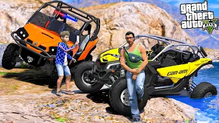 ОТЕЦ И СЫН В GTA 5 - ПОЕЗДКА С СЫНОМ НА BRP MAVERICK X3 ЗА ГОРОД! ПОПАЛ В АВАРИЮ НА БАГГИ! 🌊ВОТЕР