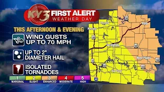 More severe weather expected today