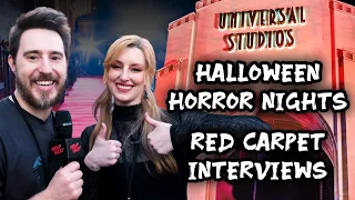 Terrifer Cast, McGraw Sisters, and more on the Halloween Horror Nights Red Carpet!
