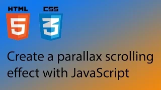 HTML5 CSS3 Tutorial 32 - Create a parallax scrolling effect