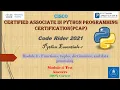 CISCO Python Essentials Answers 1 PCAP Module 4 Test Correct Answers Functions tuples