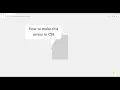 How to make arrow in CSS