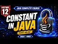 Constant in Java Java Complete Course Lecture 12 Urdu Hindi