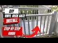 Vinyl Deck Gate Installation Made EASY