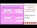 java date difference between two dates - using jDateChooser with source codes