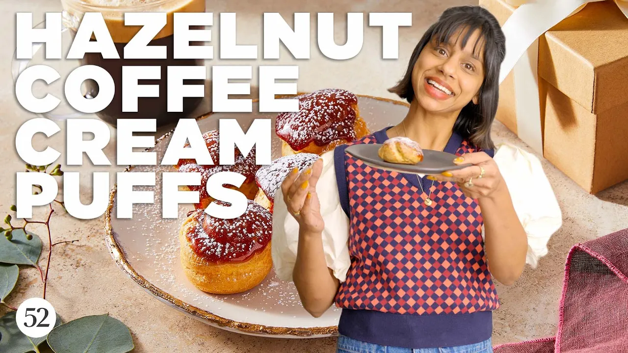 Samantha Seneviratne Makes Hazelnut Coffee Cream Puffs   Food52 + Nespresso
