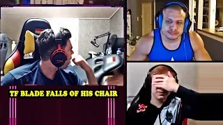 TYLER1: "RIOT CAN'T BAN ME" - GETS BANNED AFTERWARDS | TFBLADE FALLS OF HIS CHAIR | LOL MOMENTS