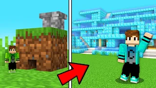 I EVOLVED FROM A POOR HOUSE TO A MILLIONAIRE HOUSE in MINECRAFT!