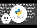 Non-alphanumeric list order from os listdir