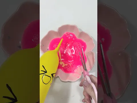 Oddly Satisfying Slime ASMR: Balloon Popping & Thick Glossy Slime Mixing