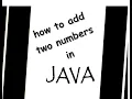 Add two numbers in JAVA using Scanner