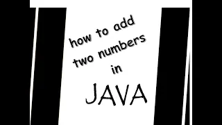 Add two numbers in JAVA using Scanner