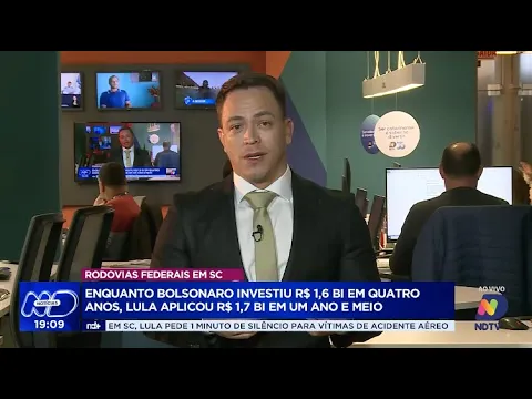 Presidente Lula critica ausência de Jorginho Mello na inauguração do Contorno Viário