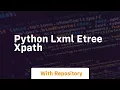 python lxml etree xpath