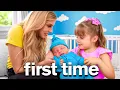 Download Lagu Daughter Meets NEW BABY Brother for First Time
