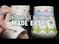 Underglaze Painting Made Easy - Paint Along with Ann