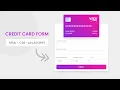 Create A Credit Card Payment Form in 15 minutes Using Only HTML CSS and JS