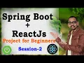 SpringBoot with ReactJs beginners project step by step implementation Frontend
