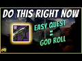 Craft a GOD Roll right now - Foundry Shaping Resonance Quest