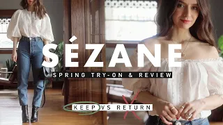 Sezane Spring Try-On Review Keep vs Return