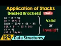 Application of Stacks Nested Brackets - Part 1