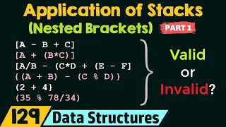 Application of Stacks Nested Brackets - Part 1