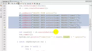 JDBC Class Lecture MySQL Batch Processing - Class 08
