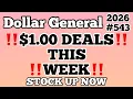 2026 Dollar General Couponing 1 00 DEALS THIS WEEK STOCK UP NOW MUST WATCH