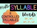 Reading Multi-Syllable Words R-controlled